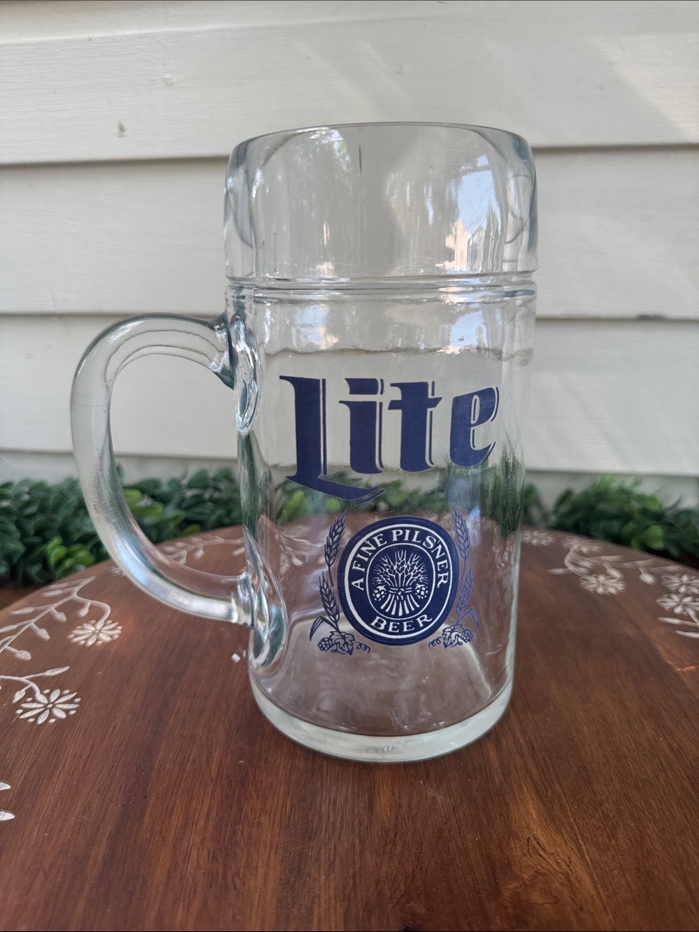 Vtg. Miller Lite Fine Plisner Beer Mug/Stein